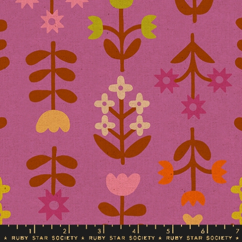 Baumwolle Patchwork - Ruby Star Society - Favorite Flowers - Meadow Wildflower  - Canvas Leinen